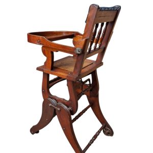 Antique Victorian Metamorphic Childs High Chair / Converts to Rocker / c.1885 / FREE DELIVERY - Image 2