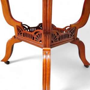 Antique Edwardian Walnut Stained Window Table / Octagonal Top / c1910 / FREE DELIVERY - Image 9