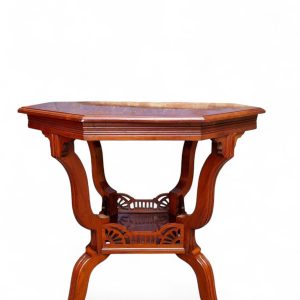 Antique Edwardian Walnut Stained Window Table / Octagonal Top / c1910 / FREE DELIVERY - Image 7