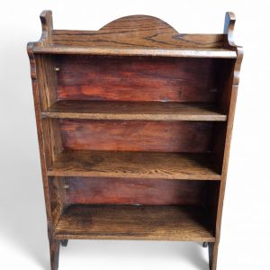 Antique Edwardian Carved Oak Open Bookcase Bookshelves / Early 20th Century / FREE DELIVERY - Image 7