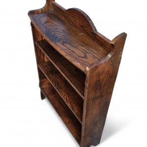 Antique Edwardian Carved Oak Open Bookcase Bookshelves / Early 20th Century / FREE DELIVERY - Image 5