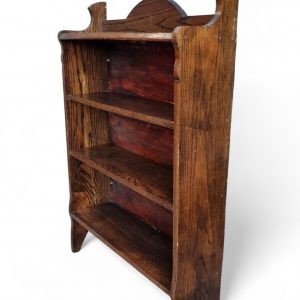 Antique Edwardian Carved Oak Open Bookcase Bookshelves / Early 20th Century / FREE DELIVERY - Image 4