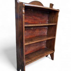 Antique Edwardian Carved Oak Open Bookcase Bookshelves / Early 20th Century / FREE DELIVERY - Image 3