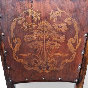 Antique Edwardian Beech Floral Occasional Chair / Early 20th / FREE DELIVERY - Image 5