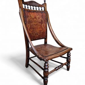 Antique Edwardian Beech Floral Occasional Chair / Early 20th / FREE DELIVERY - Image 3