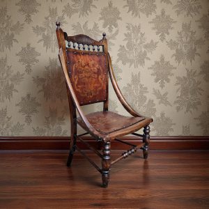 Antique Edwardian Beech Floral Occasional Chair / Early 20th / FREE DELIVERY