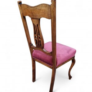 Antique Victorian Oak Dining Chairs / Set of 4 / Made in England 1880s / FREE DELIVERY - Image 8