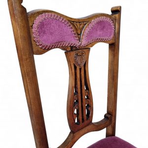 Antique Victorian Oak Dining Chairs / Set of 4 / Made in England 1880s / FREE DELIVERY - Image 7