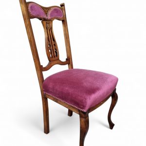 Antique Victorian Oak Dining Chairs / Set of 4 / Made in England 1880s / FREE DELIVERY - Image 6
