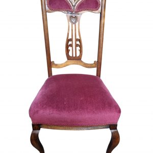 Antique Victorian Oak Dining Chairs / Set of 4 / Made in England 1880s / FREE DELIVERY - Image 5