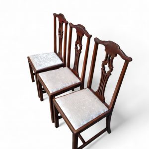 Antique Edwardian Mahogany Dining Chairs / Set of 3 / c1910 / FREE DELIVERY - Image 5