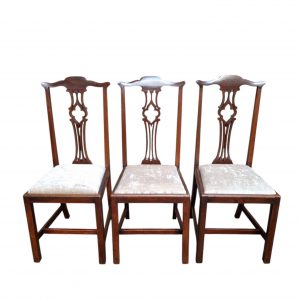 Antique Edwardian Mahogany Dining Chairs / Set of 3 / c1910 / FREE DELIVERY - Image 4