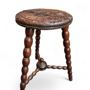 Antique Edwardian Small Occasional Table / Handmade Carved / c1910 / FREE DELIVERY - Image 5