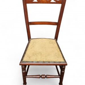 Antique Victorian Mahogany Bedroom Chair / c1870 / FREE DELIVERY
