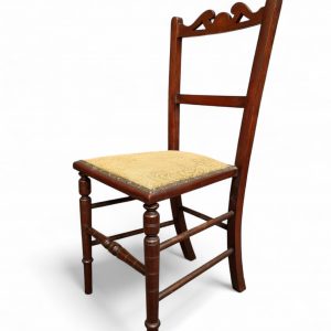 Antique Victorian Mahogany Bedroom Chair / c1870 / FREE DELIVERY - Image 5