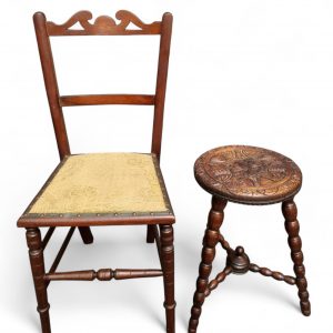 Antique Victorian Mahogany Bedroom Chair / c1870 / FREE DELIVERY - Image 3