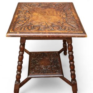 Antique Edwardian Occasional Table / Handmade Carved / c1910 / FREE DELIVERY - Image 10