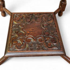 Antique Edwardian Occasional Table / Handmade Carved / c1910 / FREE DELIVERY - Image 6