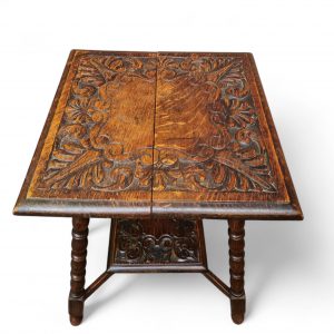 Antique Edwardian Occasional Table / Handmade Carved / c1910 / FREE DELIVERY - Image 5