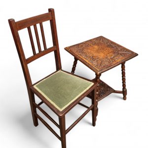 Antique Edwardian Occasional Table / Handmade Carved / c1910 / FREE DELIVERY - Image 3