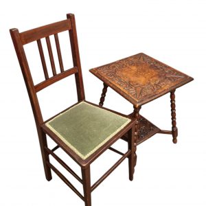 Antique Victorian Bedroom Chair / c1880 / FREE DELIVERY - Image 8