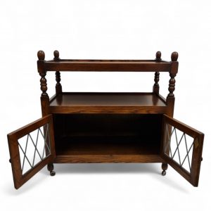Vintage Old Charm Wood Bros / Tea Serving Trolley / Tudor Brown / FREE DELIVERY - Image 8