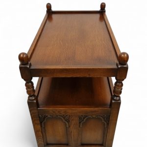 Vintage Old Charm Wood Bros / Tea Serving Trolley / Tudor Brown / FREE DELIVERY - Image 3