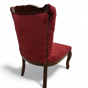 Vintage Regency Style Petite Button Backed Bedroom Vanity Chairs / Set of 2 / c1970 / FREE DELIVERY - Image 3