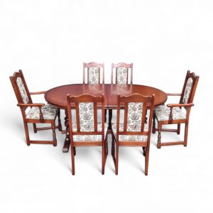 Vintage Old Charm Large Oak Extending Draw Leaf Dining Table / Seats 6-8 / c1970 / FREE DELIVERY - Image 8