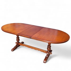Vintage Old Charm Large Oak Extending Draw Leaf Dining Table / Seats 6-8 / c1970 / FREE DELIVERY - Image 5