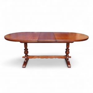 Vintage Old Charm Large Oak Extending Draw Leaf Dining Table / Seats 6-8 / c1970 / FREE DELIVERY - Image 3
