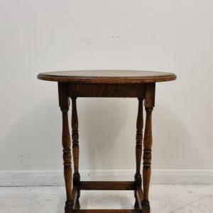 Antique Oak Side Occasional Oval Hall Table / c1900 / FREE DELIVERY - Image 4