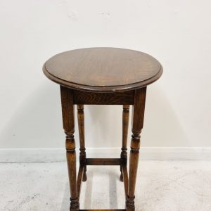 Antique Oak Side Occasional Oval Hall Table / Wine Table / c1900 / FREE DELIVERY - Image 4