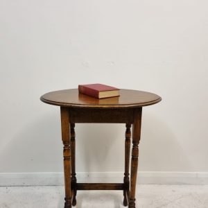 Antique Oak Side Occasional Oval Hall Table / Wine Table / c1900 / FREE DELIVERY - Image 3