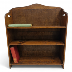 Antique Edwardian Small Oak Open Bookcase / c.1900–1910 / FREE DELIVERY - Image 1