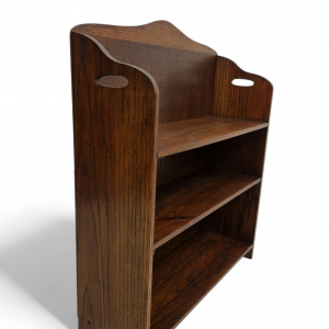 Antique Edwardian Small Oak Open Bookcase / c.1900–1910 / FREE DELIVERY - Image 3