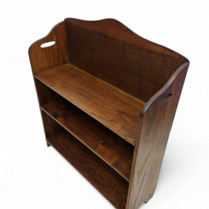 Antique Edwardian Small Oak Open Bookcase / c.1900–1910 / FREE DELIVERY - Image 2