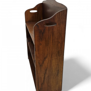 Antique Edwardian Small Oak Open Bookcase / c.1900–1910 / FREE DELIVERY - Image 9