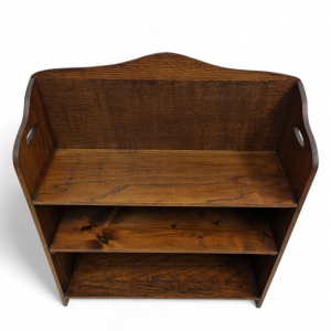 Antique Edwardian Small Oak Open Bookcase / c.1900–1910 / FREE DELIVERY - Image 8