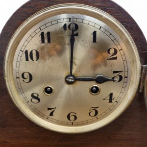 Antique Victorian Oak Napoleon Mantle Clock / c1880 / FREE DELIVERY - Image 5