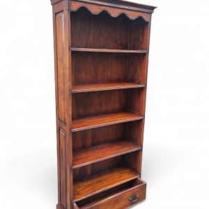 Antique Victorian Rosewood Open Bookcase with Drawer / c.19th Century / FREE DELIVERY - Image 8