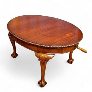 Antique Victorian Mahogany Extending Dining Table / c.19th Century / Crank Handle / Lion Paw Feet / FREE DELIVERY - Image 9