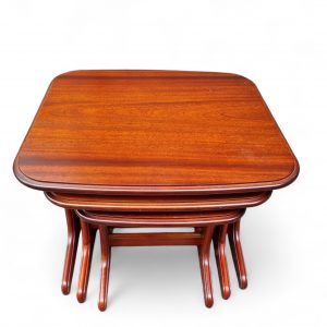 Vintage Mid-Century Modern Teak Nest of Three Tables / c.1970 / FREE DELIVERY - Image 3