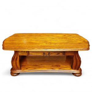 Vintage Oak Coffee Table with Drawer / c.1970 / FREE DELIVERY - Image 3