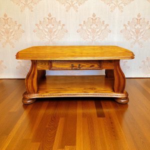 Vintage Oak Coffee Table with Drawer / c.1970 / FREE DELIVERY - Image 1