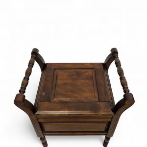 Antique Edwardian Mahogany Commode Chair / Original Porcelain Insert / Early 20th Century / FREE DELIVERY - Image 4