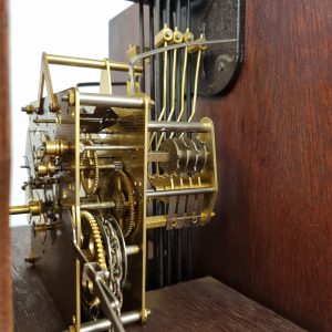 Vintage Mahogany Longcase Grandfather Clock / Weight-Driven Movement / c.1960s / FREE DELIVERY - Image 4