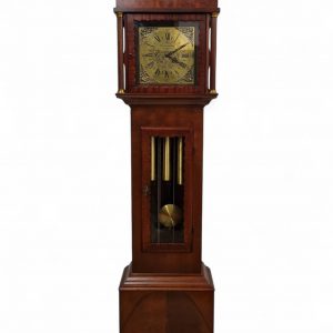 Vintage Mahogany Longcase Grandfather Clock / Weight-Driven Movement / c.1960s / FREE DELIVERY - Image 3