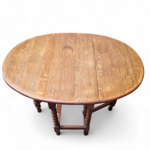 Antique Oak Gateleg Drop-Leaf Table / Early 20th Century / FREE DELIVERY - Image 11