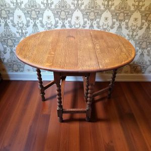 Antique Oak Gateleg Drop-Leaf Table / Early 20th Century / FREE DELIVERY - Image 1